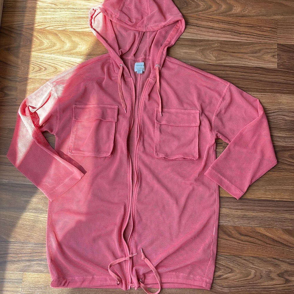 Forever 21 Sheer Mesh Jacket